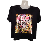 Brooklyn Love Large Print Crop Top