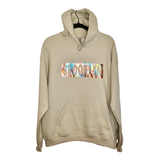 Brooklyn Floral Hoodie Tan