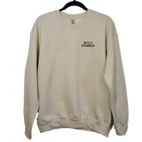 Love Revolution/Brooklyn Love DBL Sided Sweatshirt Tan/Brown