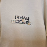 Love Revolution Double Sided Brooklyn Love Hoodie Tan/Camo