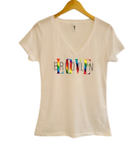 Love Brooklyn Floral Women's V-neck Tshirt